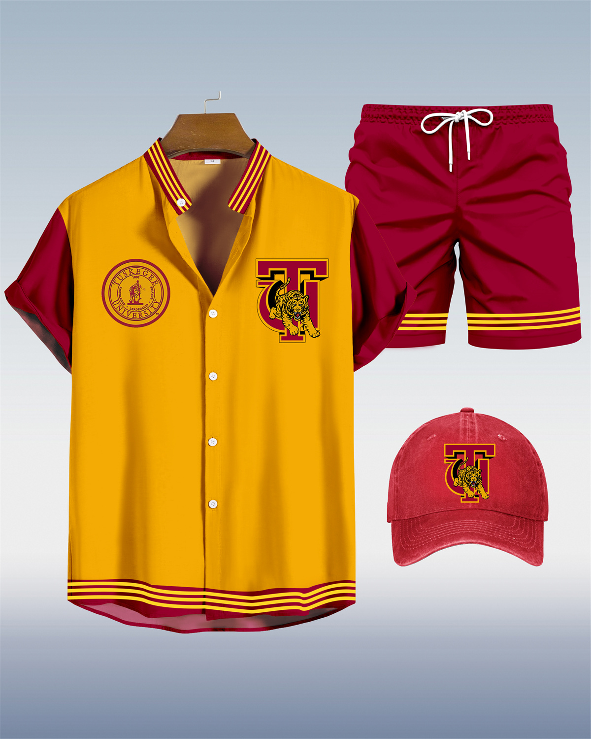 Tuskegee University Shirt Three-Piece Set 071