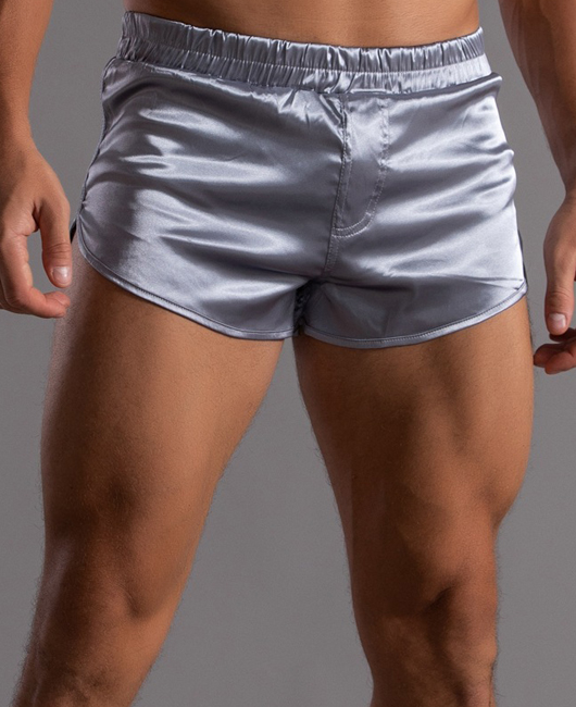 Minimalist Plain Elastic Waist Breathable Straight Boxer Briefs