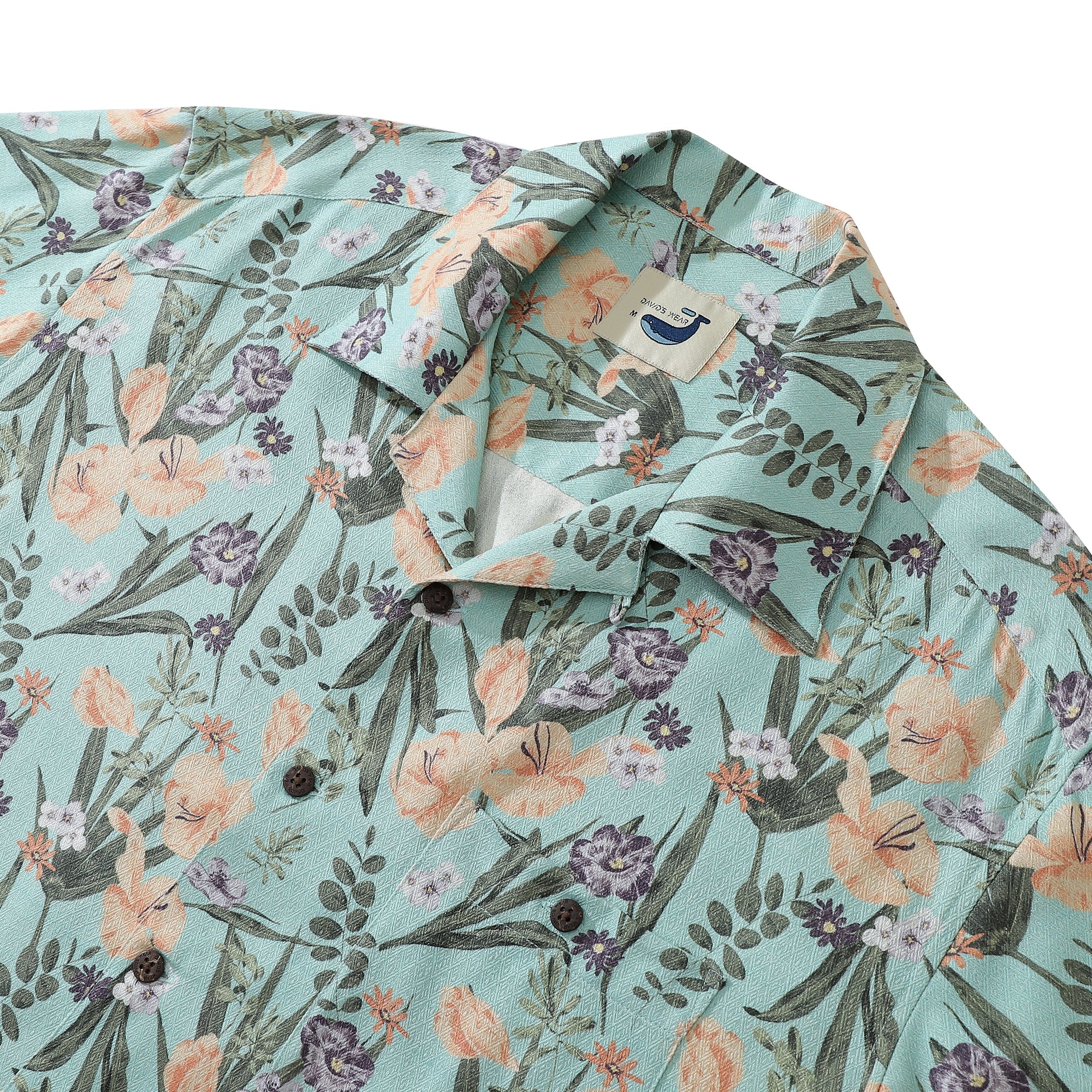 Gladiolus And Freesia Luxurious 100% Silk Shirt Soft And Comfortable