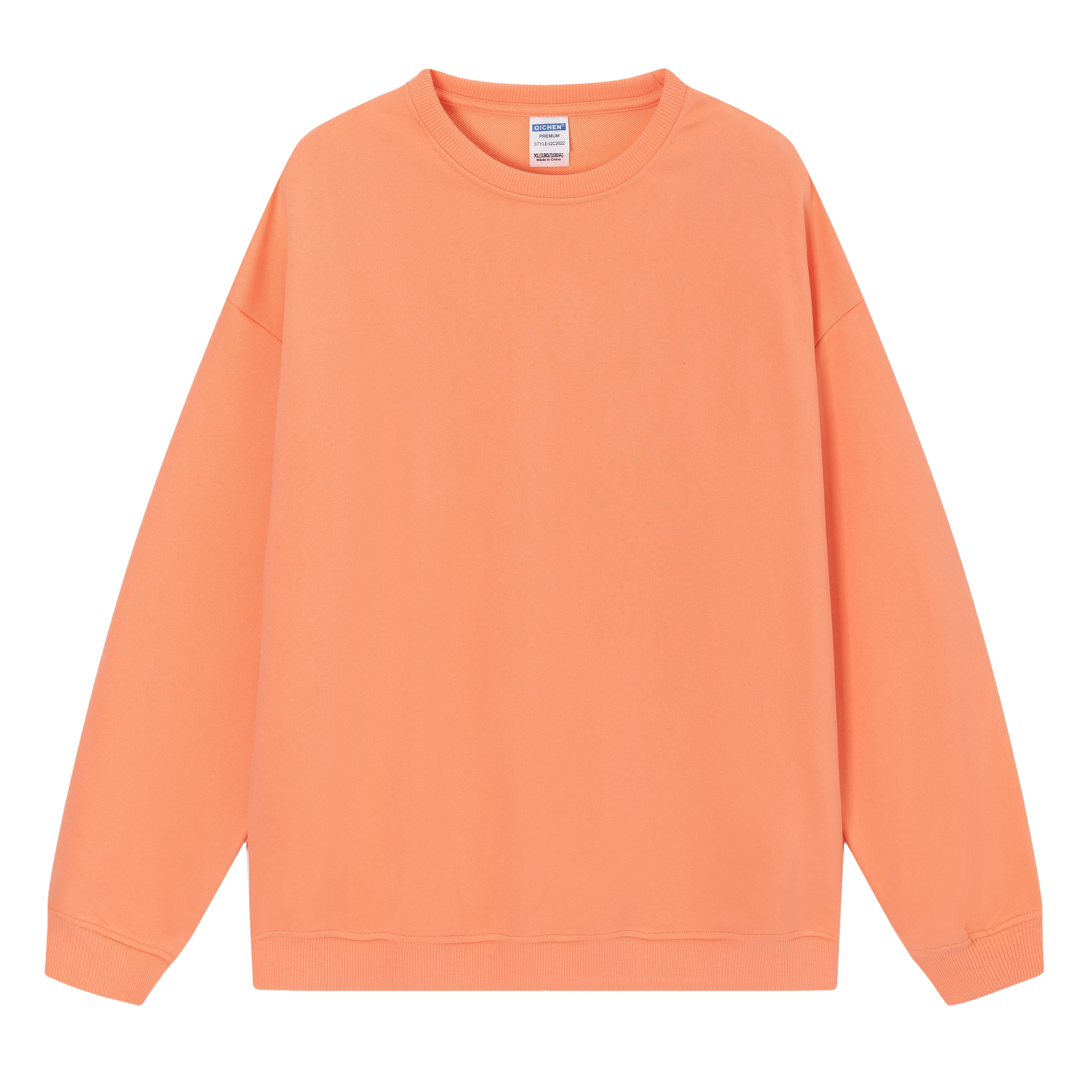 Men's Basic Orange Sweatshirt